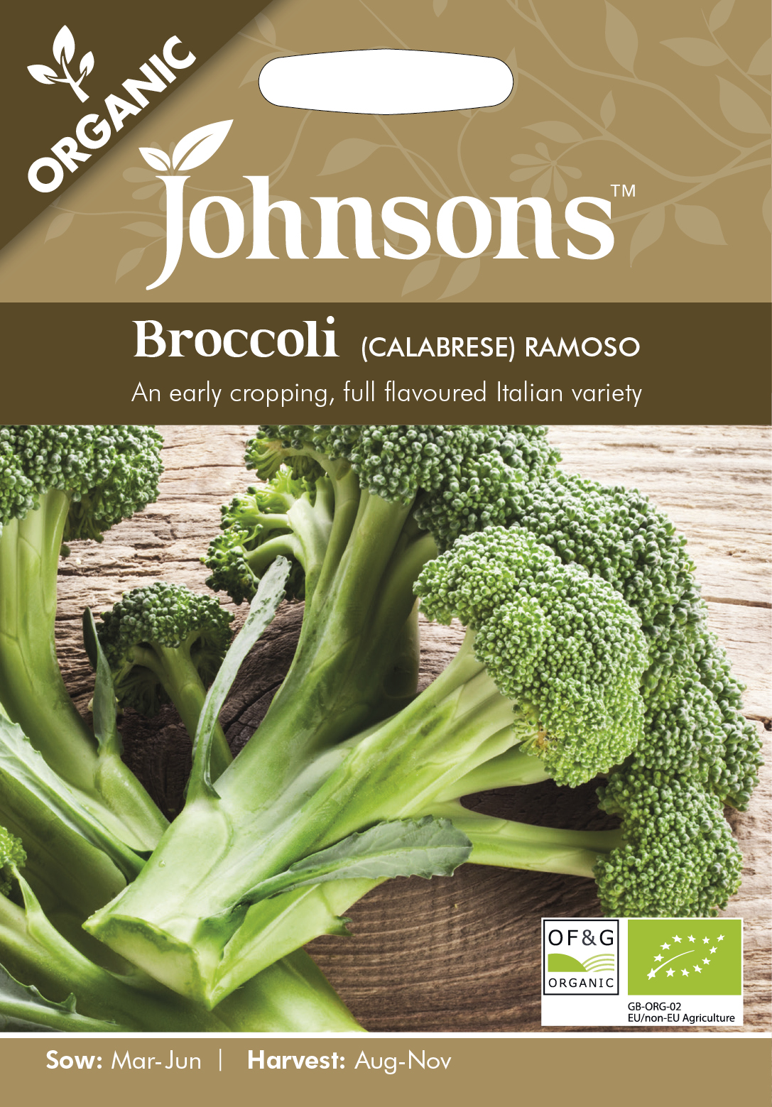 Fræ Broccoli (Calabrese) Ramoso Organic