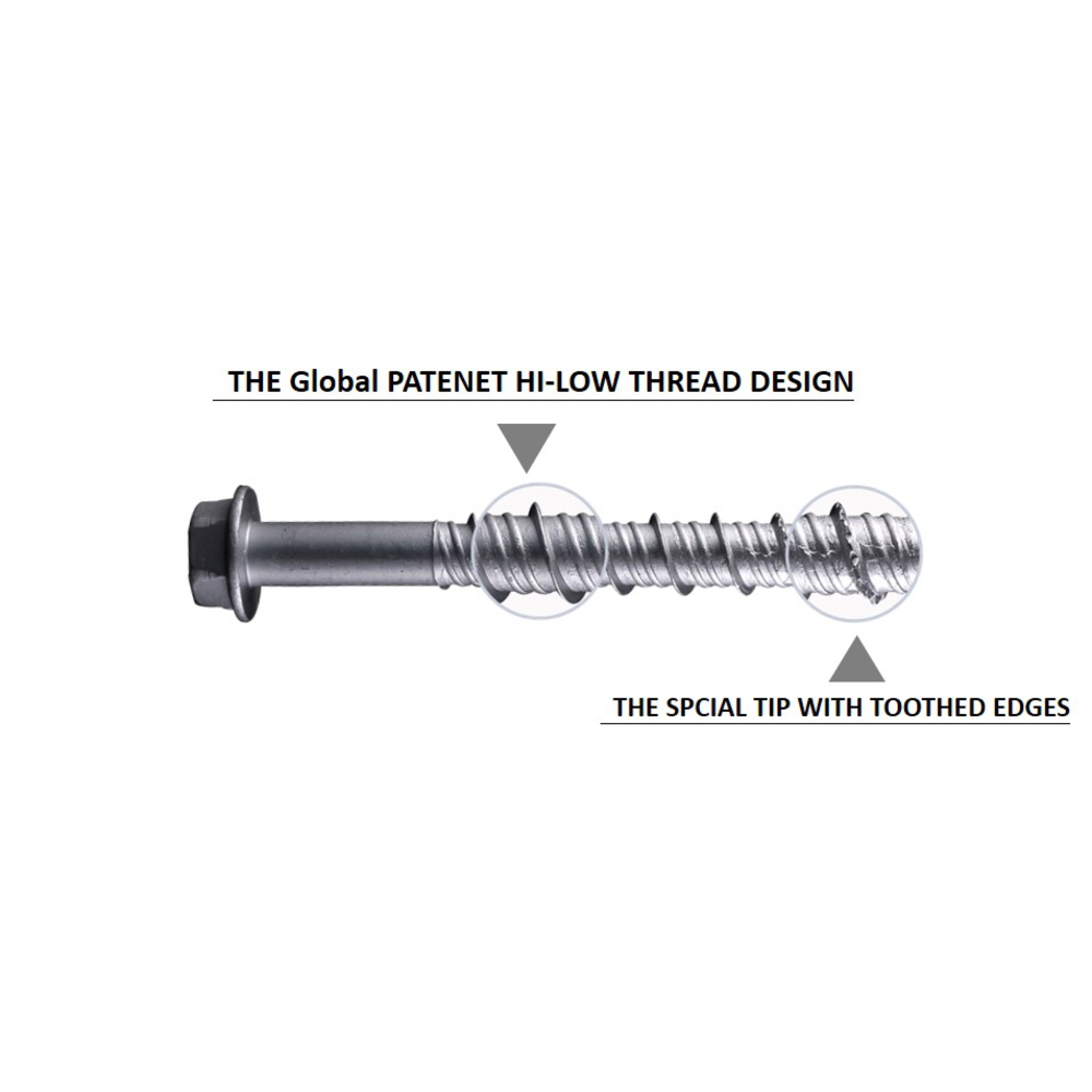 SKRÚFA Í STEYPU 10.5X75 ADBS RUSPERT (50)