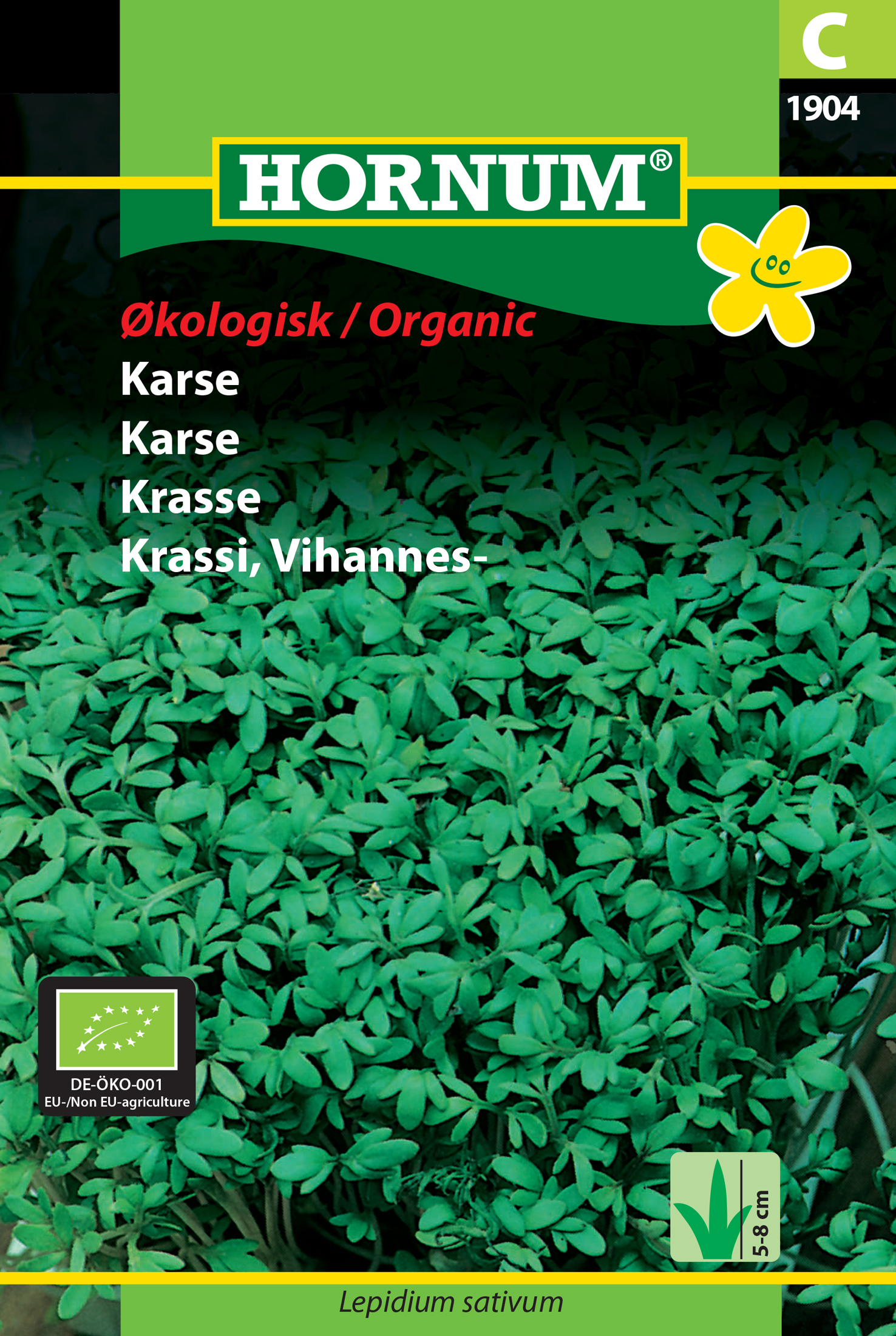 Fræ Karsi Lepidium sativum lífrænt