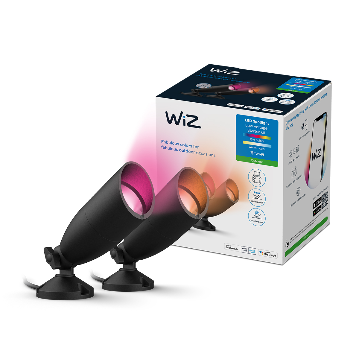 WiZ 12V Ground Spot Starter Kit EU C