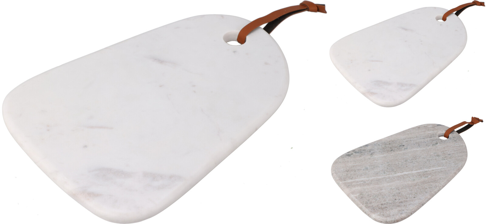 Skurðbretti marble hvítt