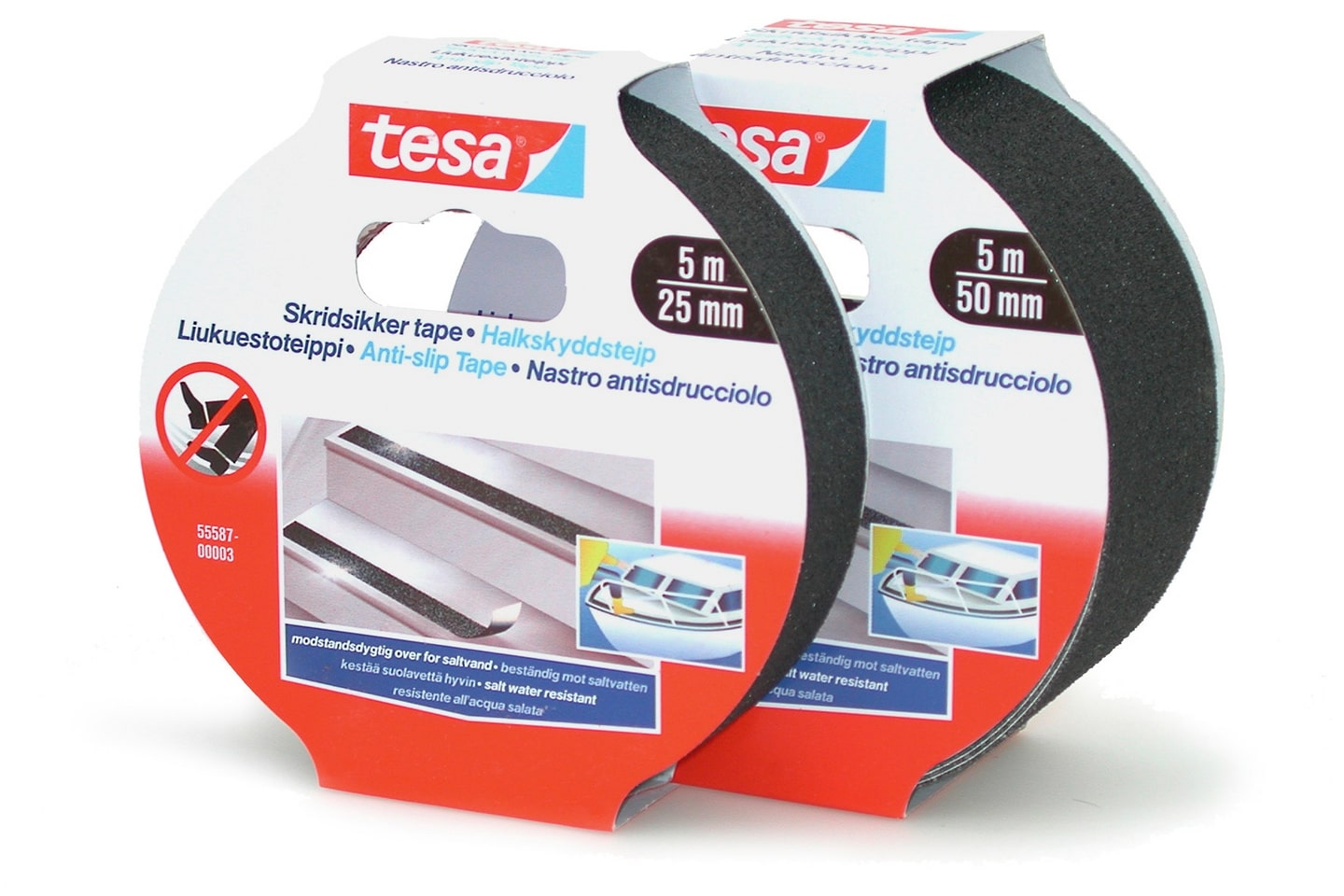 Tesa hálkulímband 50 mm x 5 m svart