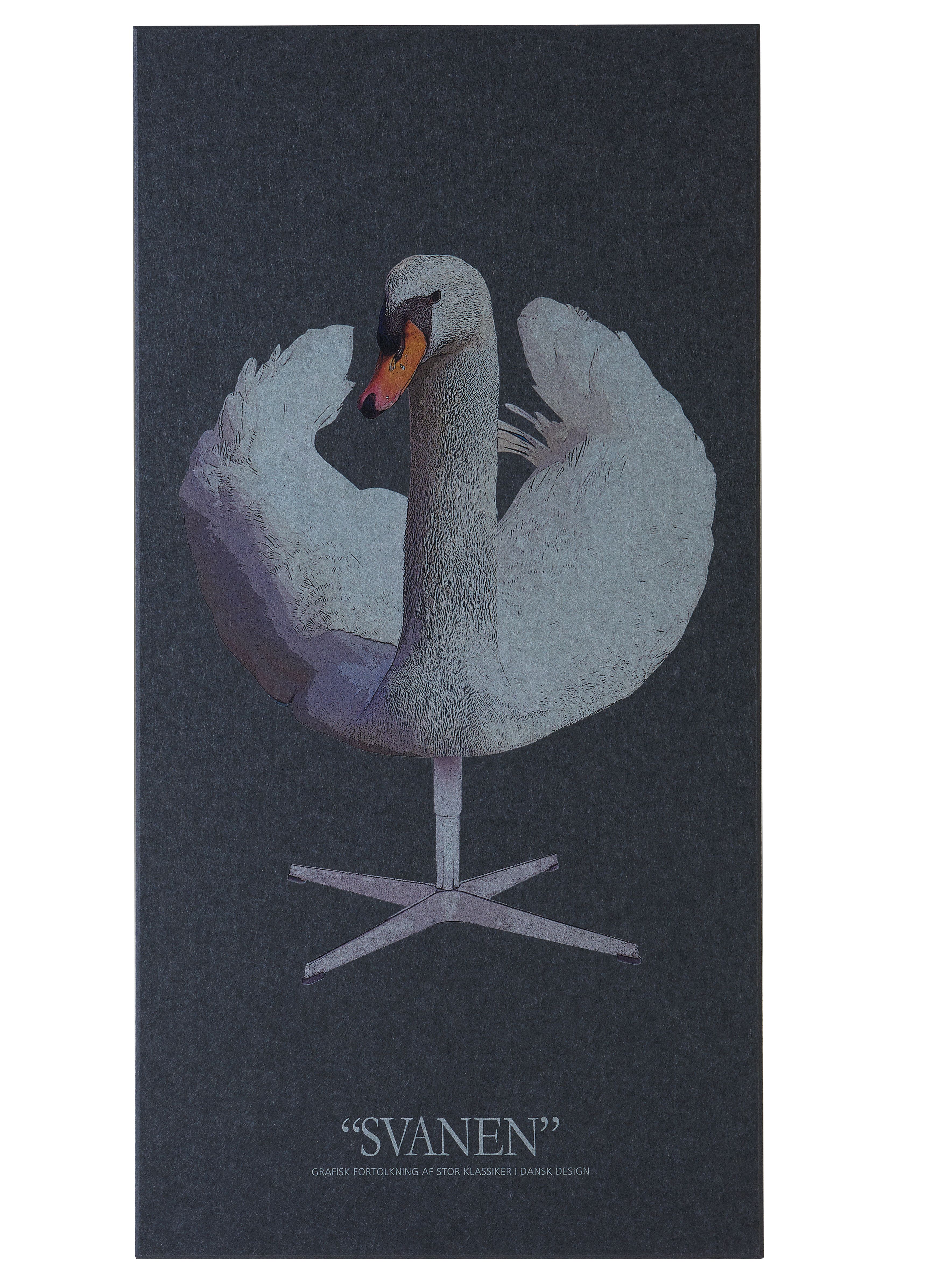 Vegg og loft hljóðp.Svanur 9x600x1200mm Dökk grátt-2391223