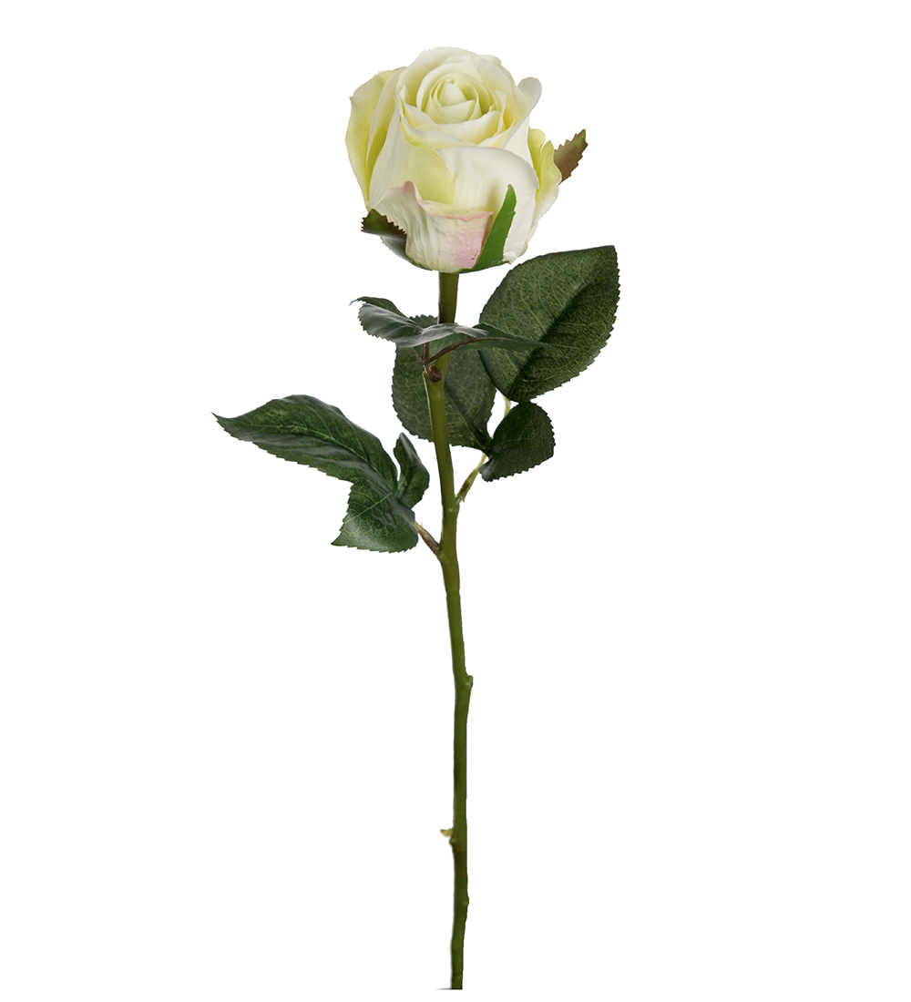 Gervi rós 50cm hvít