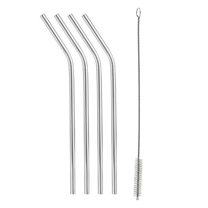 Stálrör með bursta Mydrink 4 stk