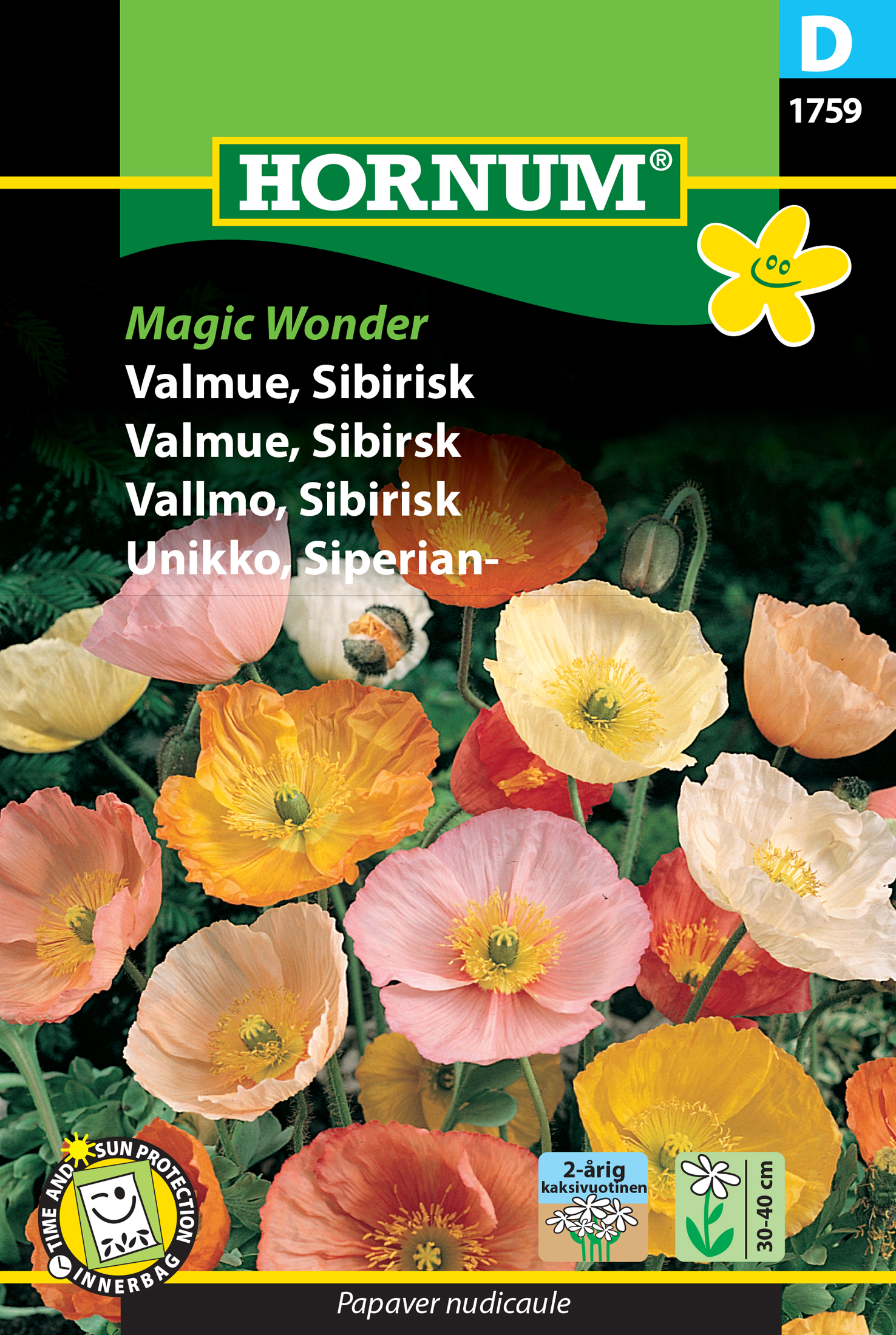 Fræ Garðasól Papaver nudicaule Magic Wonder (D)