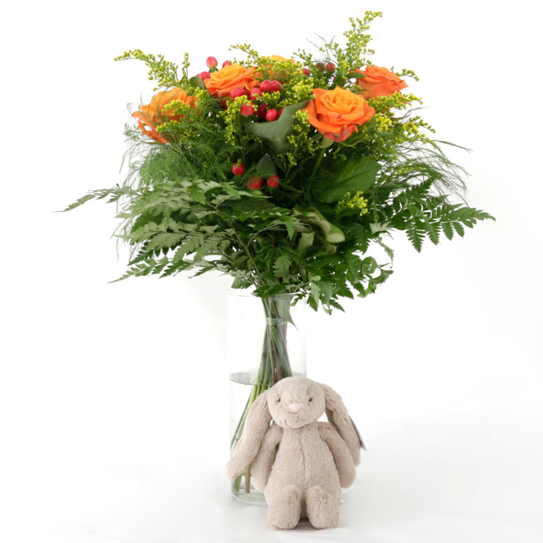 Nýburavöndur með kanínu