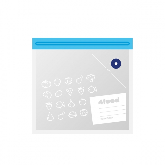 Pokar með rennilás 21*22 sm 10 stk