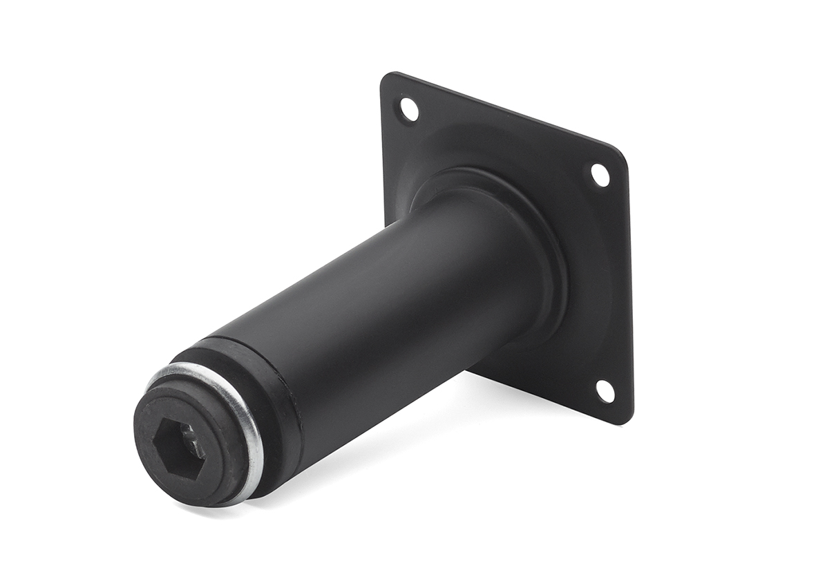 Borðfótur 70 cm svartur