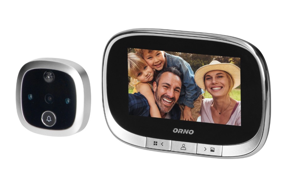 MYNDAVÉL OG 4.3" SKJÁR Í HURÐ OR-WIZ-1108