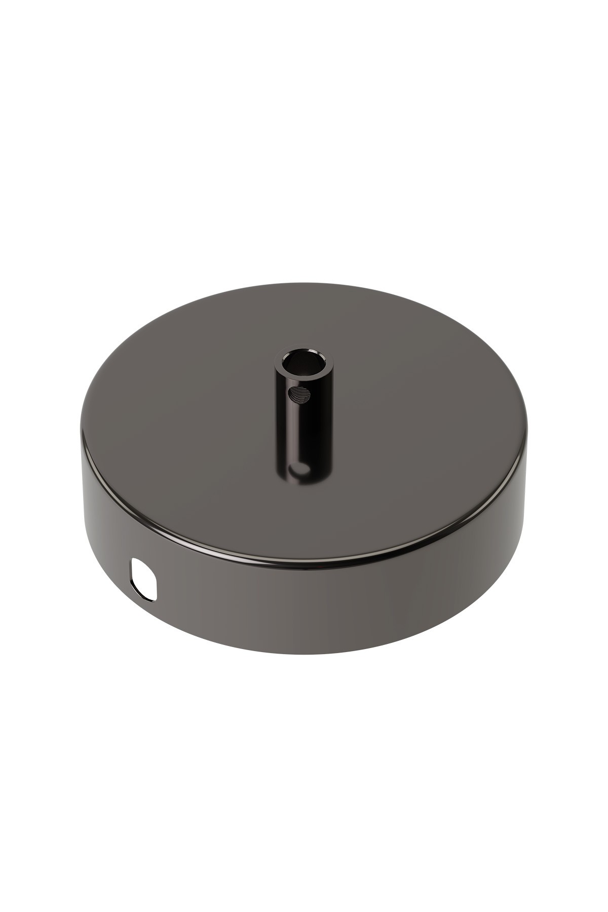 Calex baldakin málm 100mm, 1 úrtak, perlusvart, glans