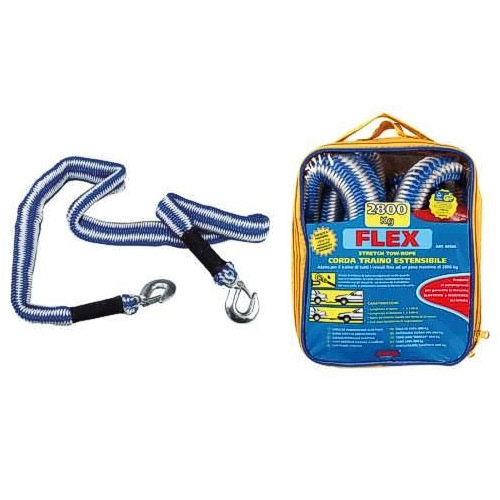 Dráttartóg 4M þvermál 15mm m/krókum 2.5T