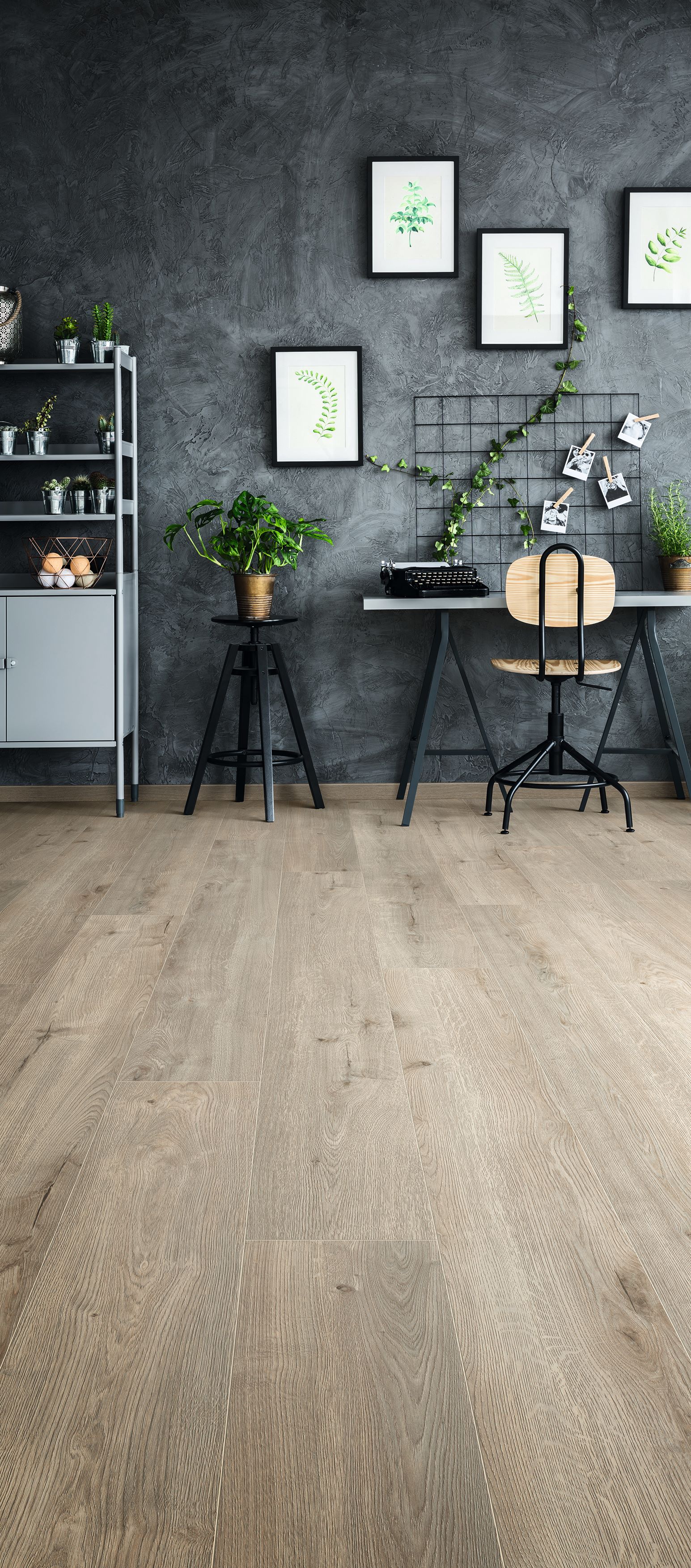 Harðparket 10mm Grá hvíttuð Eik K325 AC5 2000x242mm