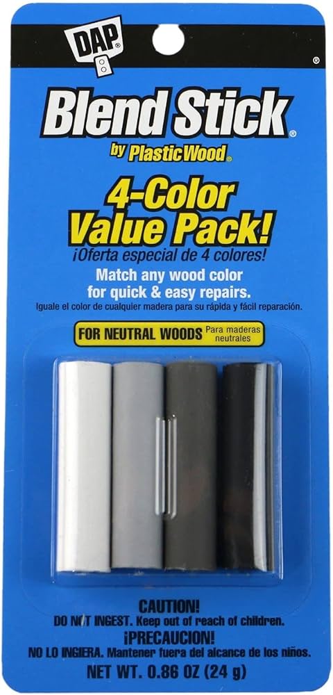 Vaxfyllir DAP gráir & svartir litir 4stk