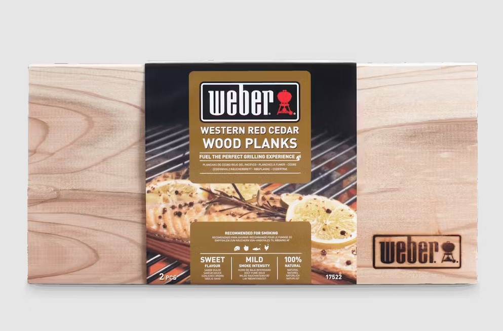 Weber reyk viðarplatti cedrus 30x15sm 2stk