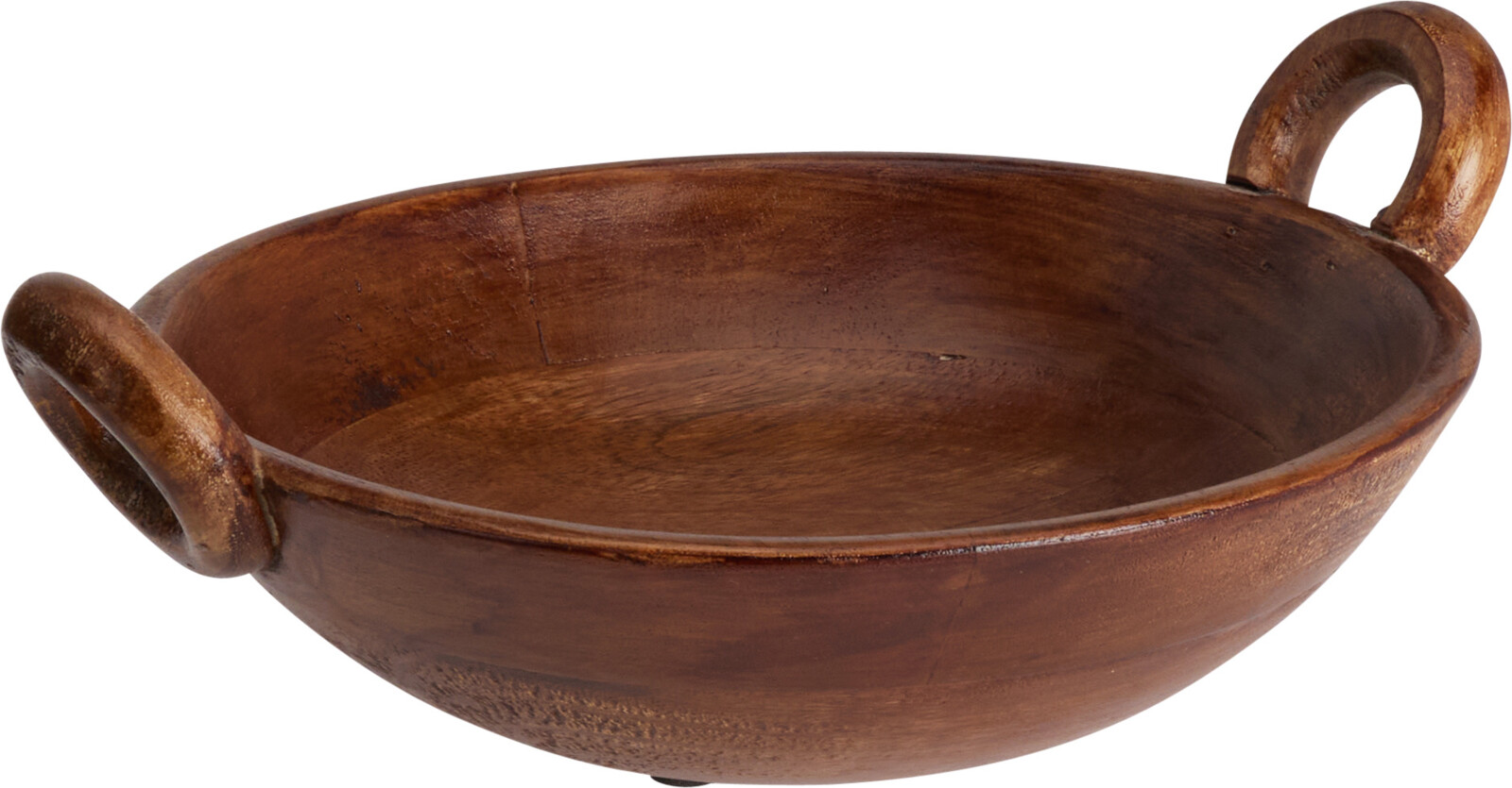 Skál 25*29cm dökkur viður