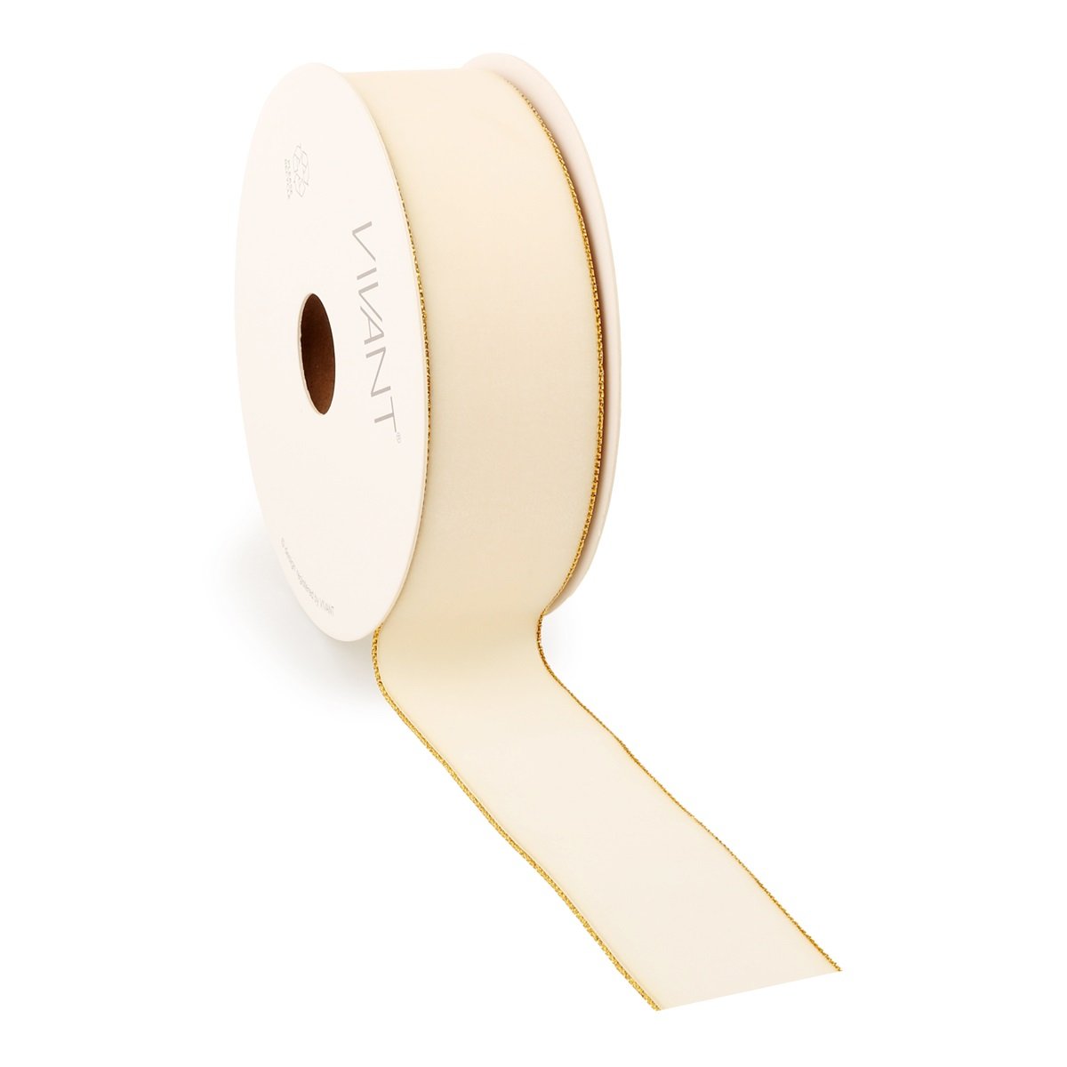 Borði 10m Velvety 38mm off white