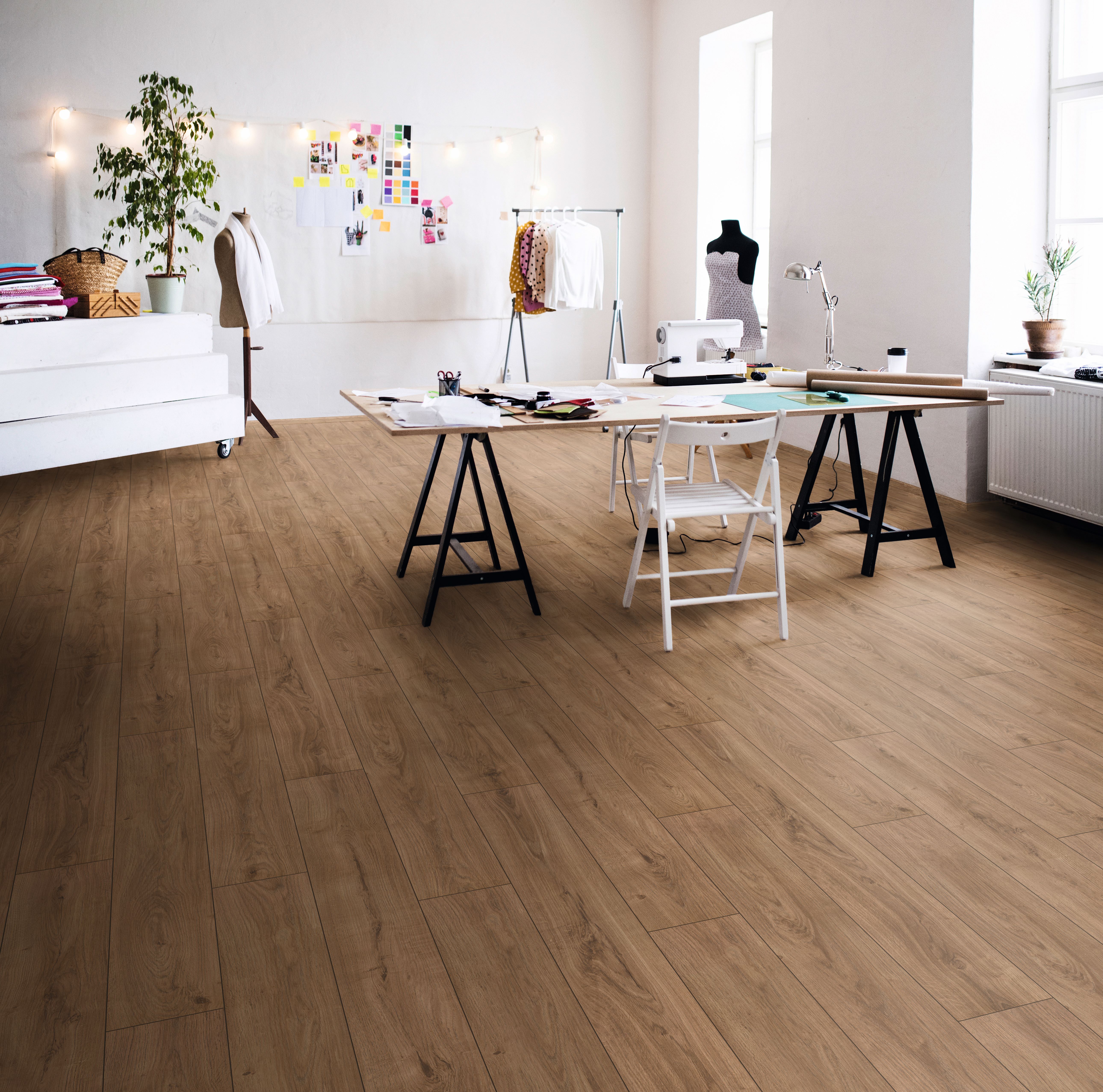 Harðparket 8 mm Eik Gondola 1288x195 mm, AC4 K468