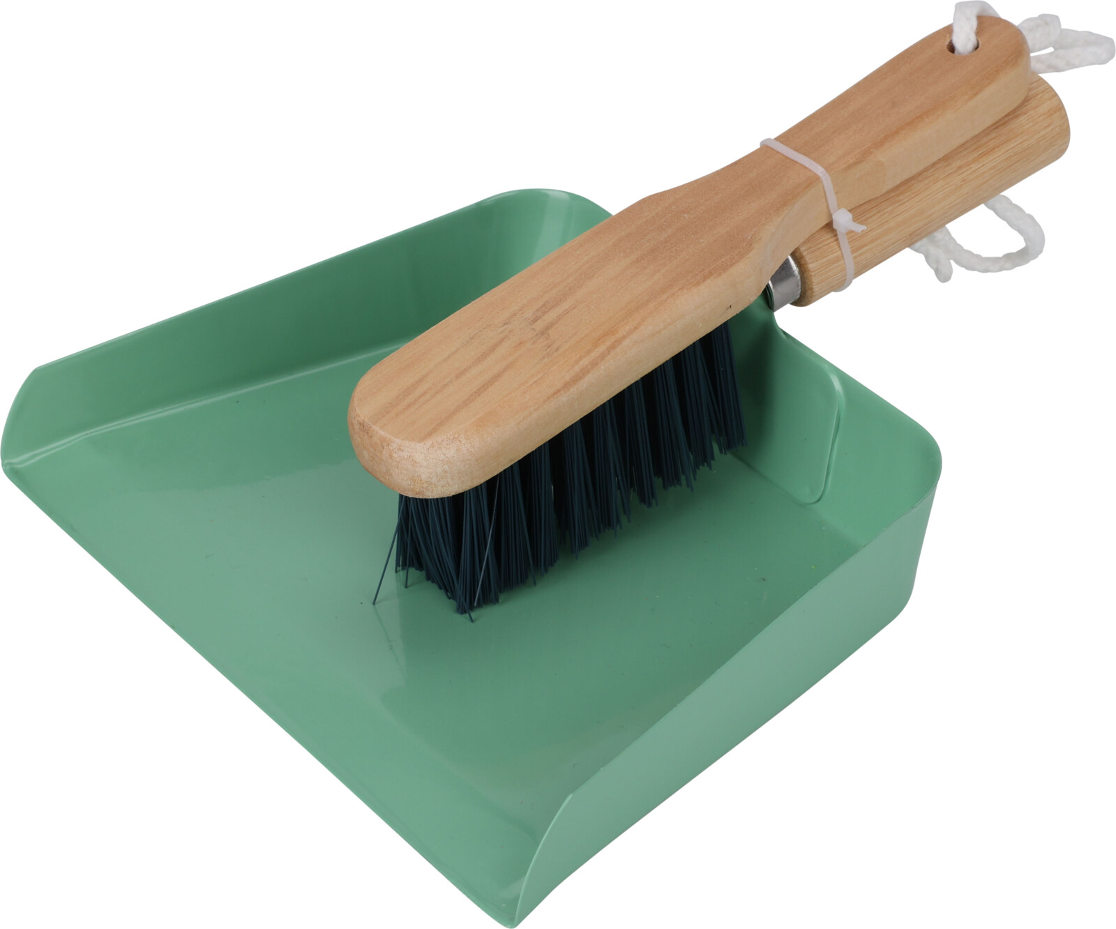 Fægilskófla og kústur 24*20*8,5cm græn/bleik