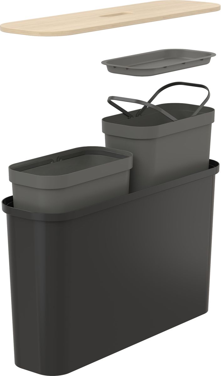 Sorpflokkunarsett Slim svart