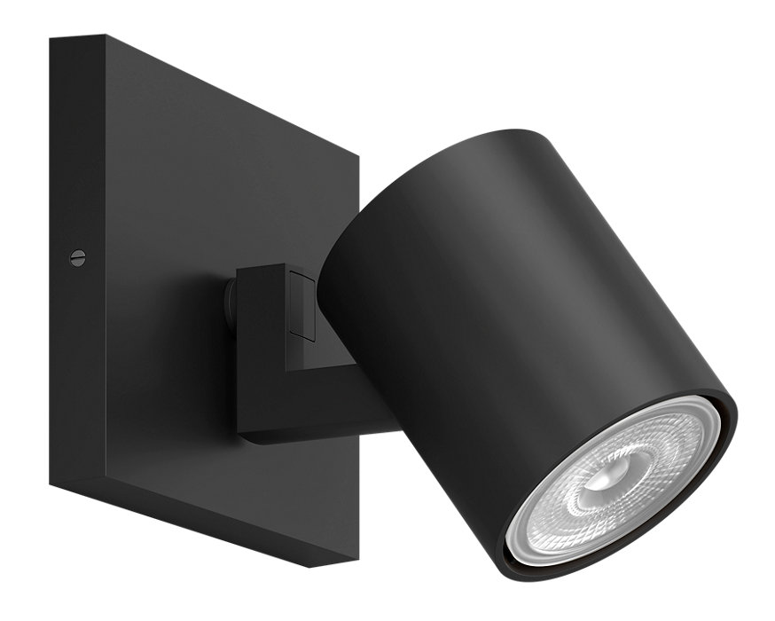 Runner kastari svartur einfaldur