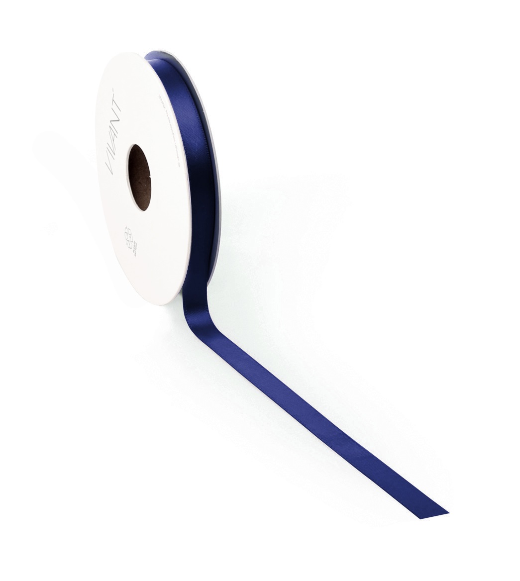 Borði satin 10mm*25m dark blue