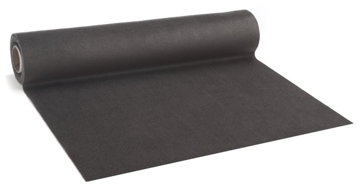 Velvet renningur 28*250cm dökk grár