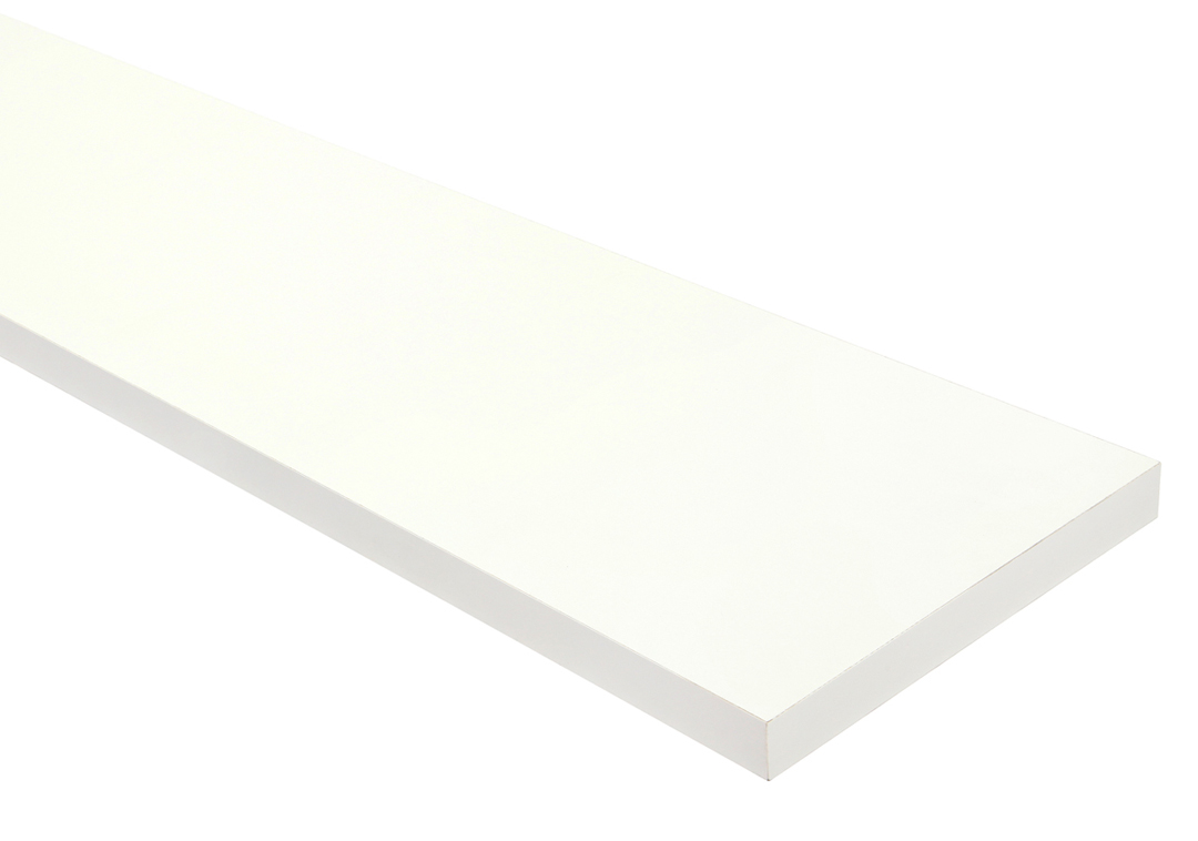 Hilluefni Hvítt 160X30 cm, 22 mm þykkt