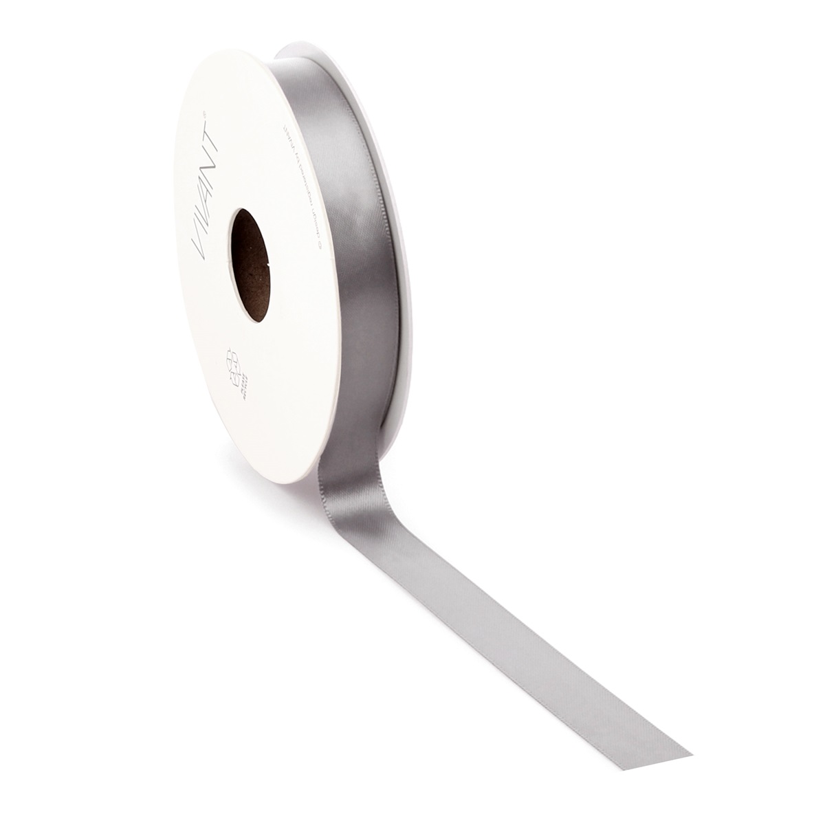 Borði 25m Satin 25mm dökk grár