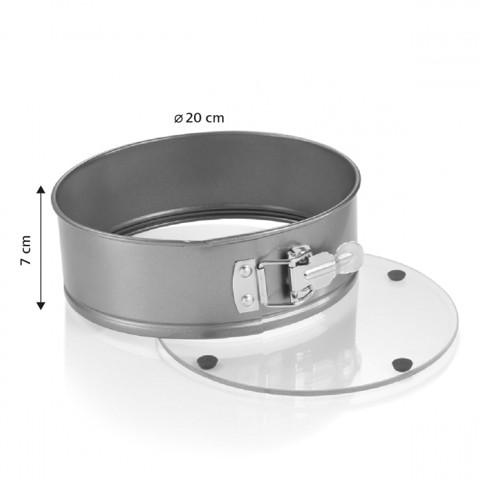 Bökunarform með glerbotni 20 sm