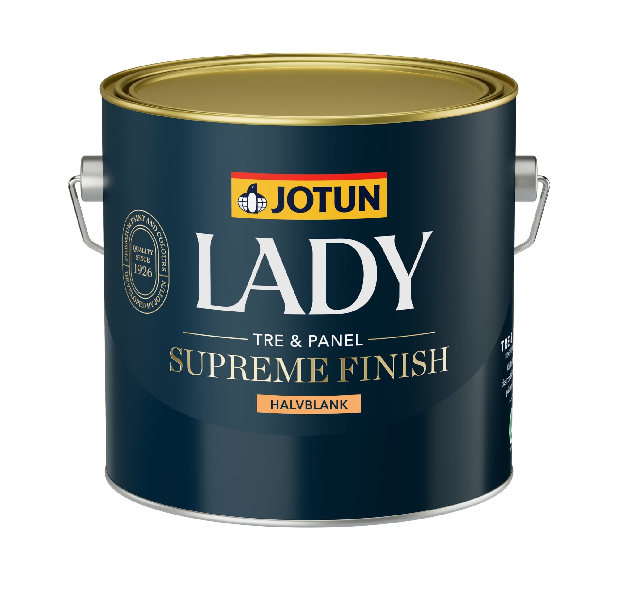 Lady Supreme Finish Halvblank hvítt 2,7 ltr