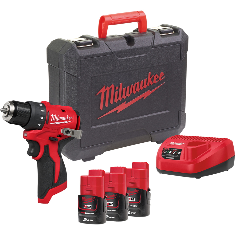 Borvél 12V 40Nm Milwaukee BLDDRC-203C 3x2.0Ah