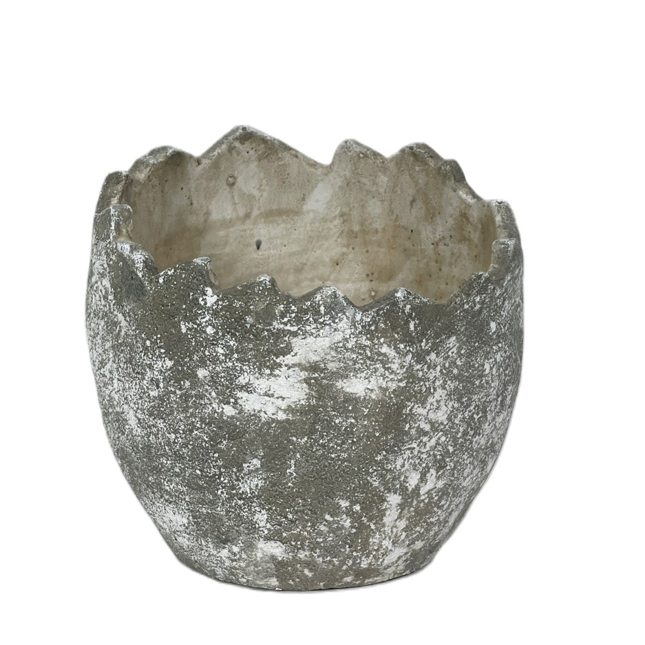 Pottur Egg 19,5cm grár