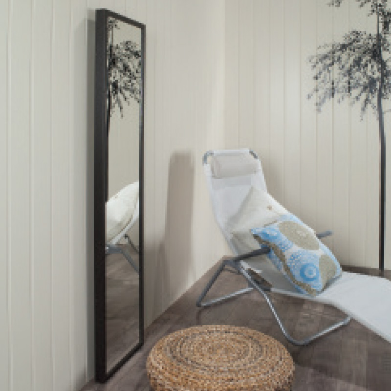 Veggjaklæðning Pearl Hvítt 62 x 274 cm