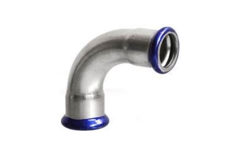 PRESS BEYGJA RYÐFRÍ 22x22MM 90°