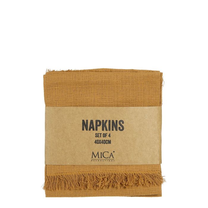 Munnþurrkur Hör-Okra 4 stk