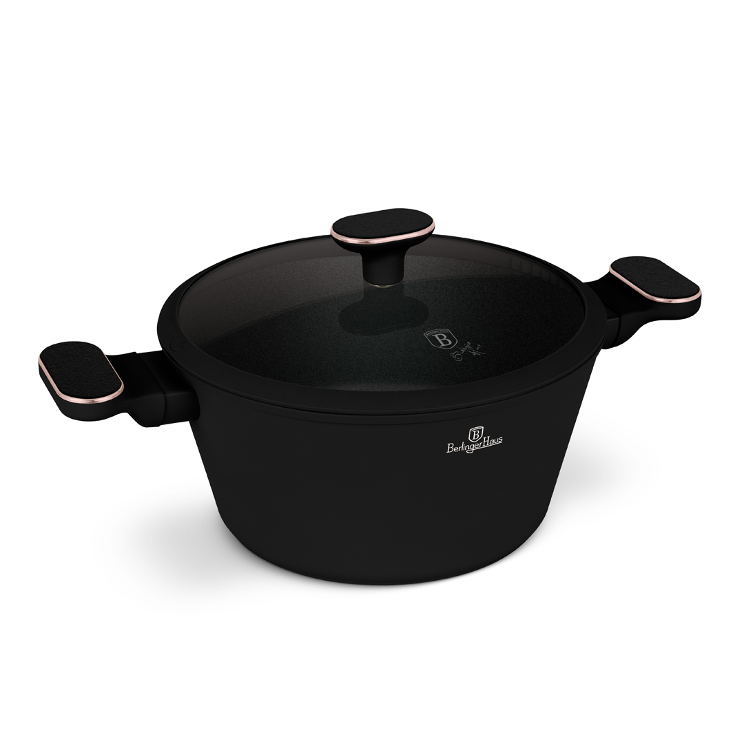 Pottur m.loki 24 sm, Black Rose