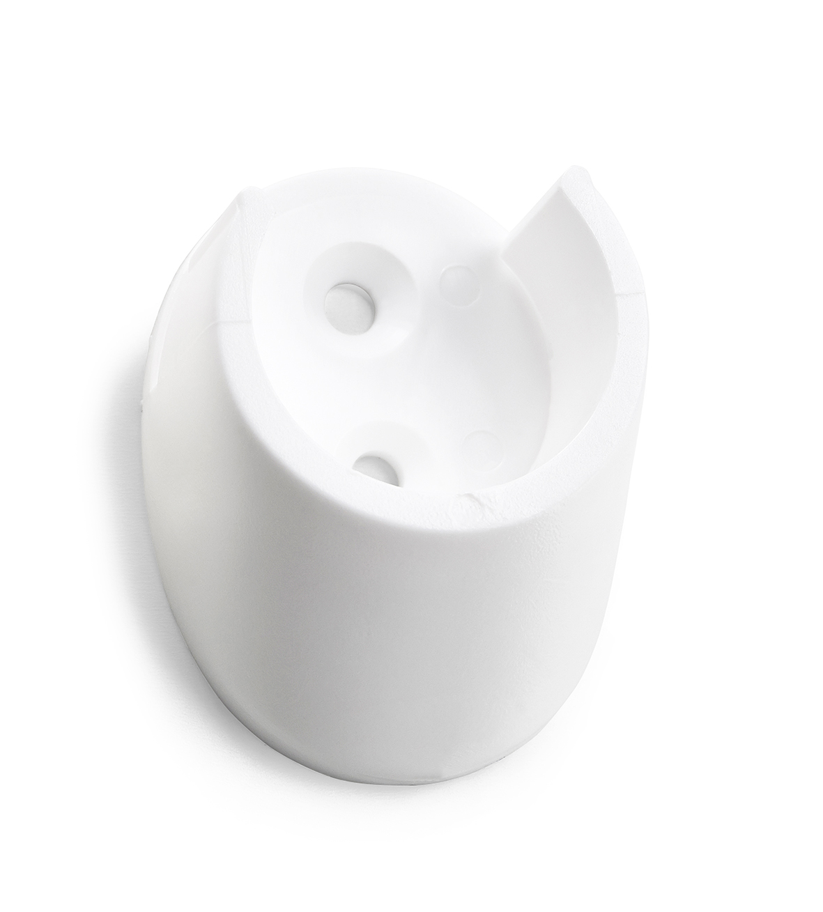 Festing fyrir rör 25 mm hvít plastfesting 2 stk í pakka Habo