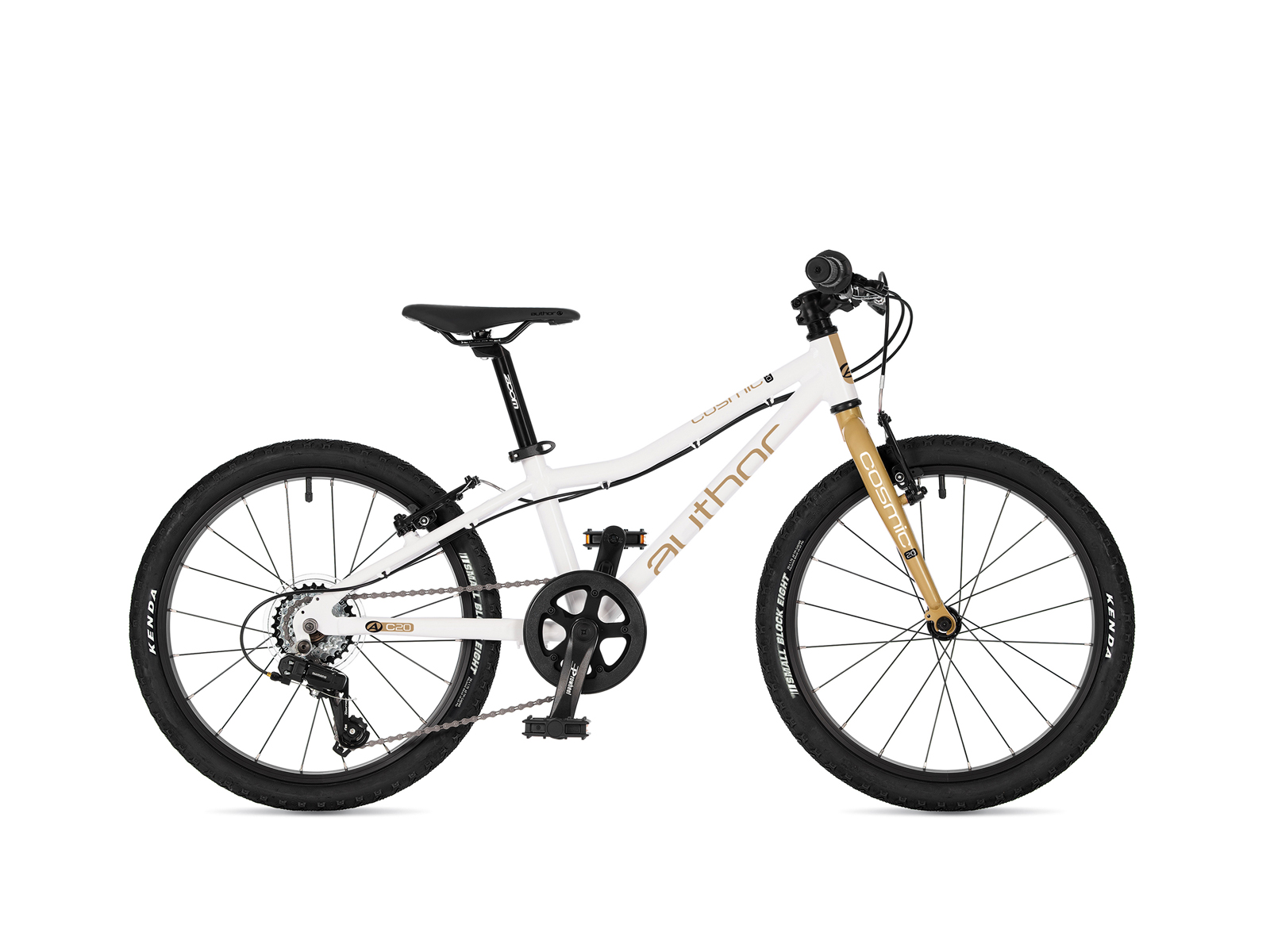 Reiðhjól Cosmic 20" Hvítt/Gyllt Author 2026