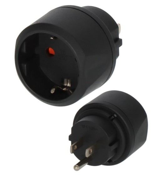 BREYTISTYKKI SCHUKO => USA KLÓ  Í  ÍSLENSKAN TENGIL (SCHUKO)