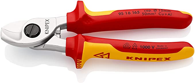 KNIPEX KAPALKLIPPUR 165MM VDE