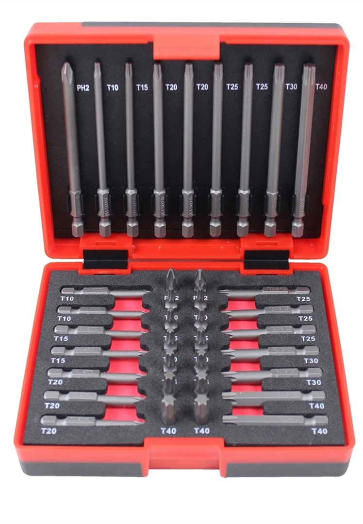 BITASETT T-B037- 37STK,  TECOS  25-50-90MM BITAR