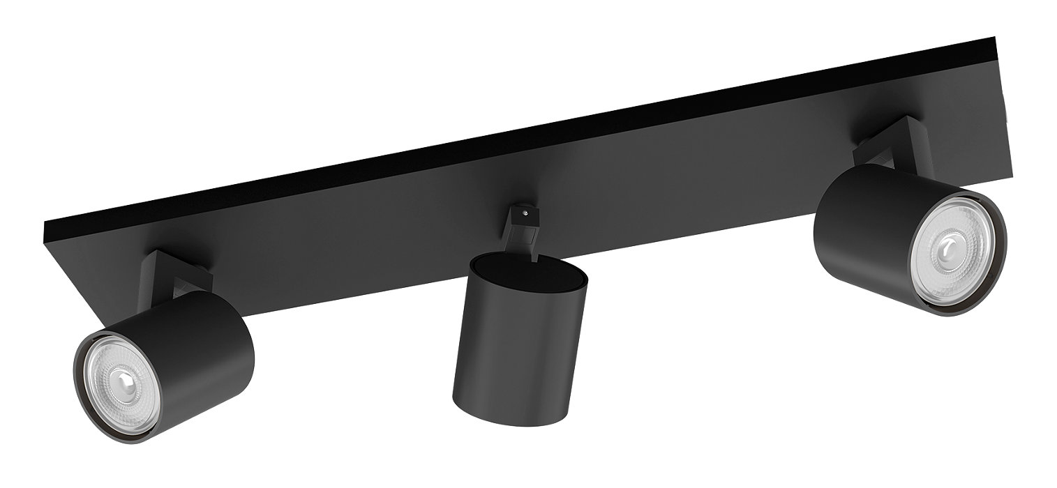 Runner kastari svartur þrefaldur