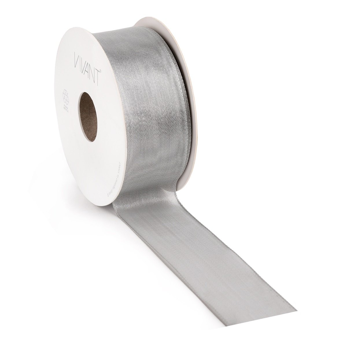 Borði 15m Metalize 38mm silfur