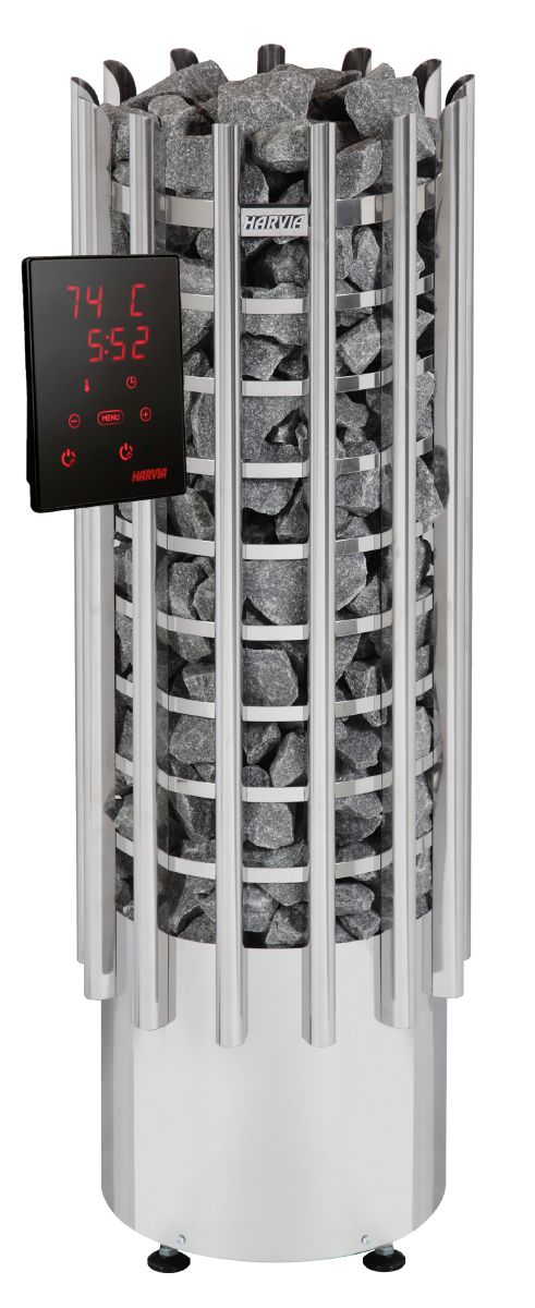 Harvia saunaofn frístandandi  Glow TRT90XE 9,0kw stál ( 8-14