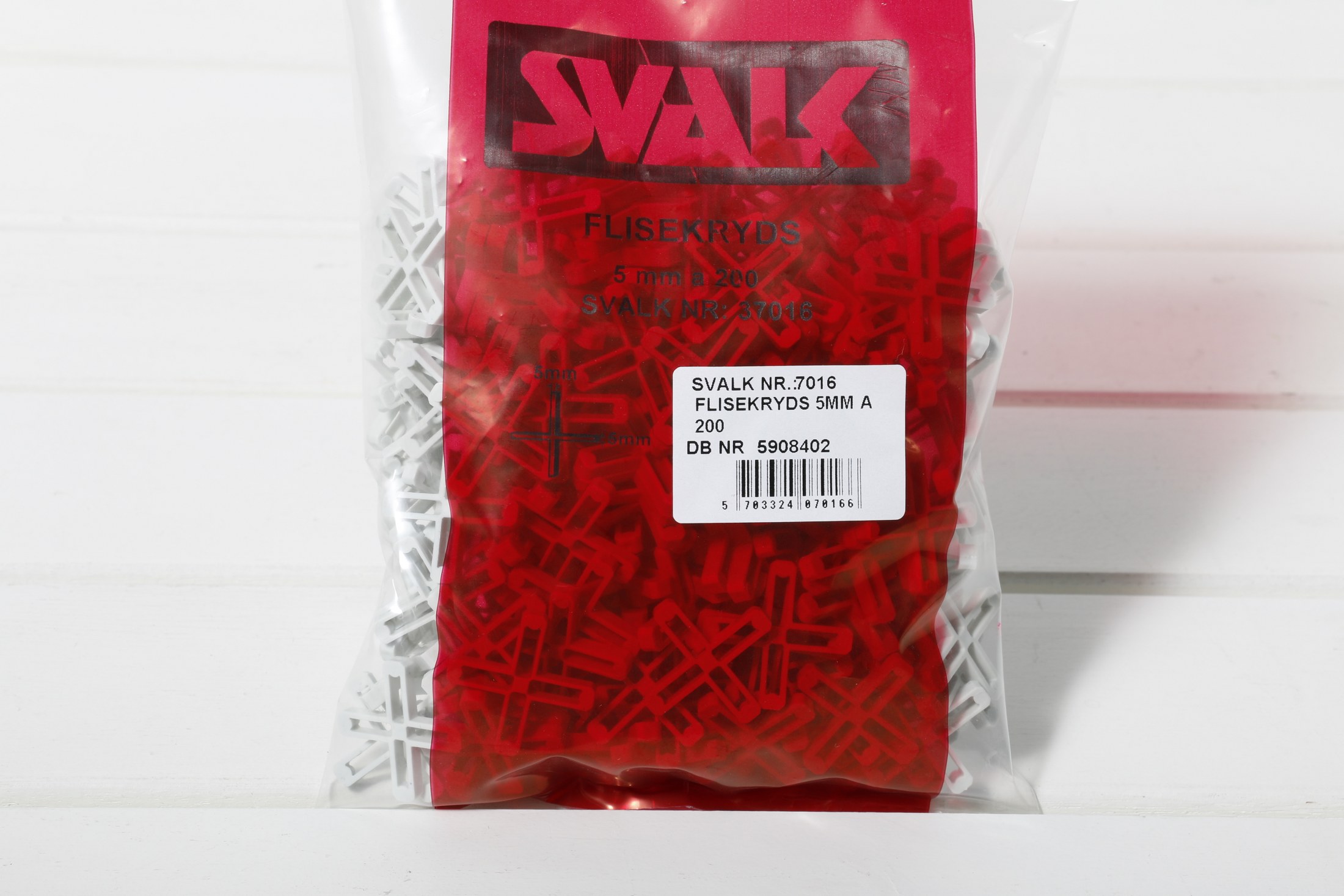 Fúgukrossar 5 mm 200 stk.