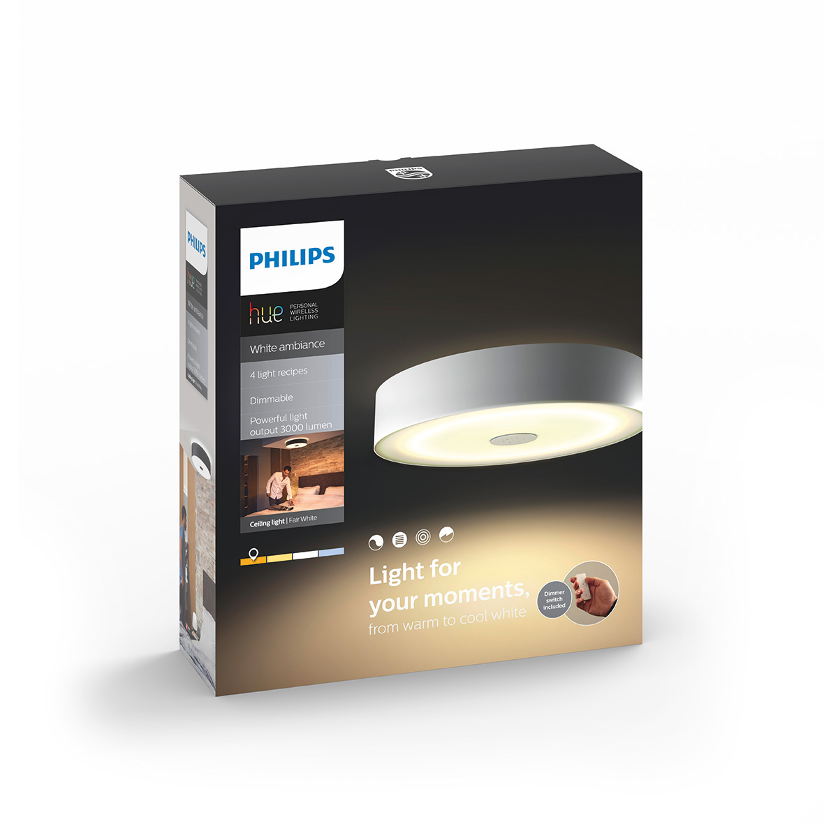 Philips HUE Fair loftljós svart
