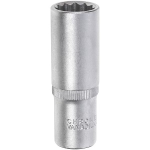 TOPPUR 19MM HERTUR SVARTUR LANGUR 1/2" 751835