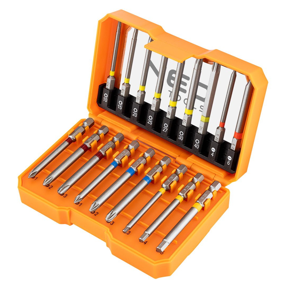 Bitasett 18 stk.  langir Graphite 56H606