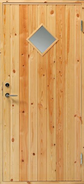 ÚTIHURÐ m/GLUGGA 94.8 x 205.0CM HÆGRI